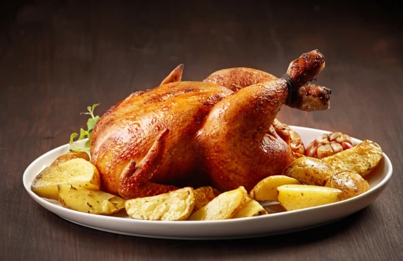 How to make roast chicken with potatoes?