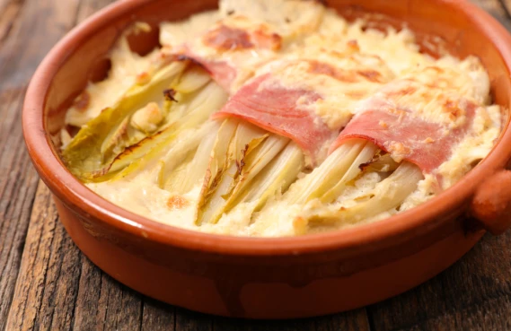 How to make endives with ham easily?