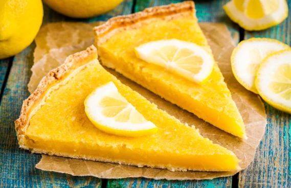 Lemon tart is delicious, you know