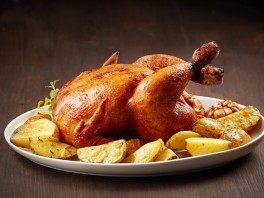 How to make roast chicken with potatoes?