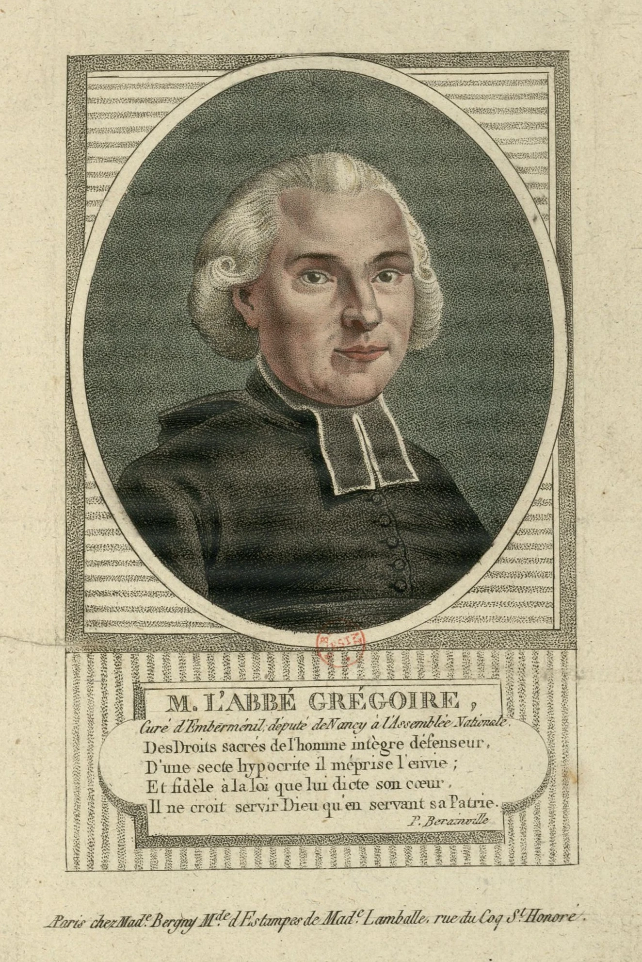 Abbé Grégoire, portrait historique d’une figure majeure de la Révolution française, défenseur des droits et de l’abolition de l’esclavage. Photo choisie par monsieurdefrance.com