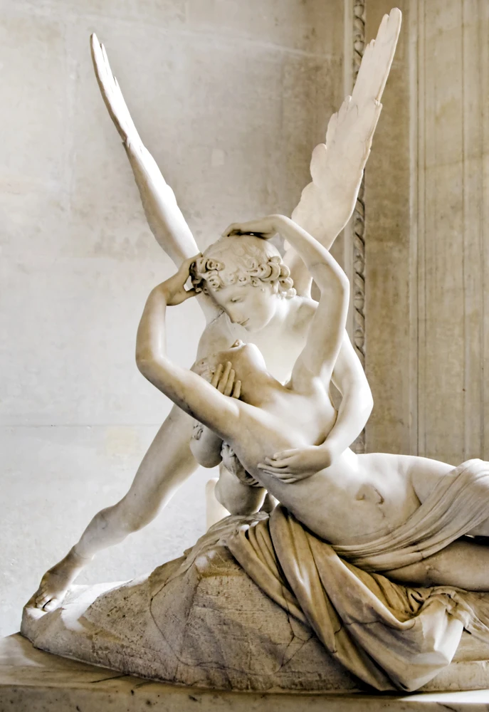 Psyche embracing love by Canova / Musée du Louvre Paris.  Photo chosen by monsieur de France; depositphotos