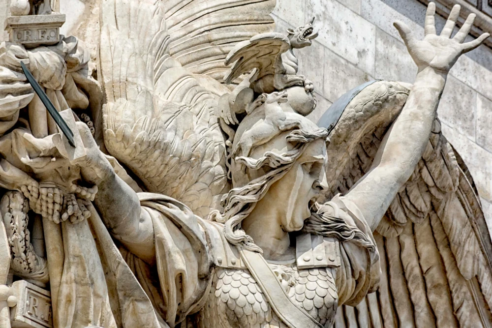 La Marseillaise de l'arc de triomphe  par Rude. Detail. Photo chosen by monsieurdefrance.com: shutterstock. 