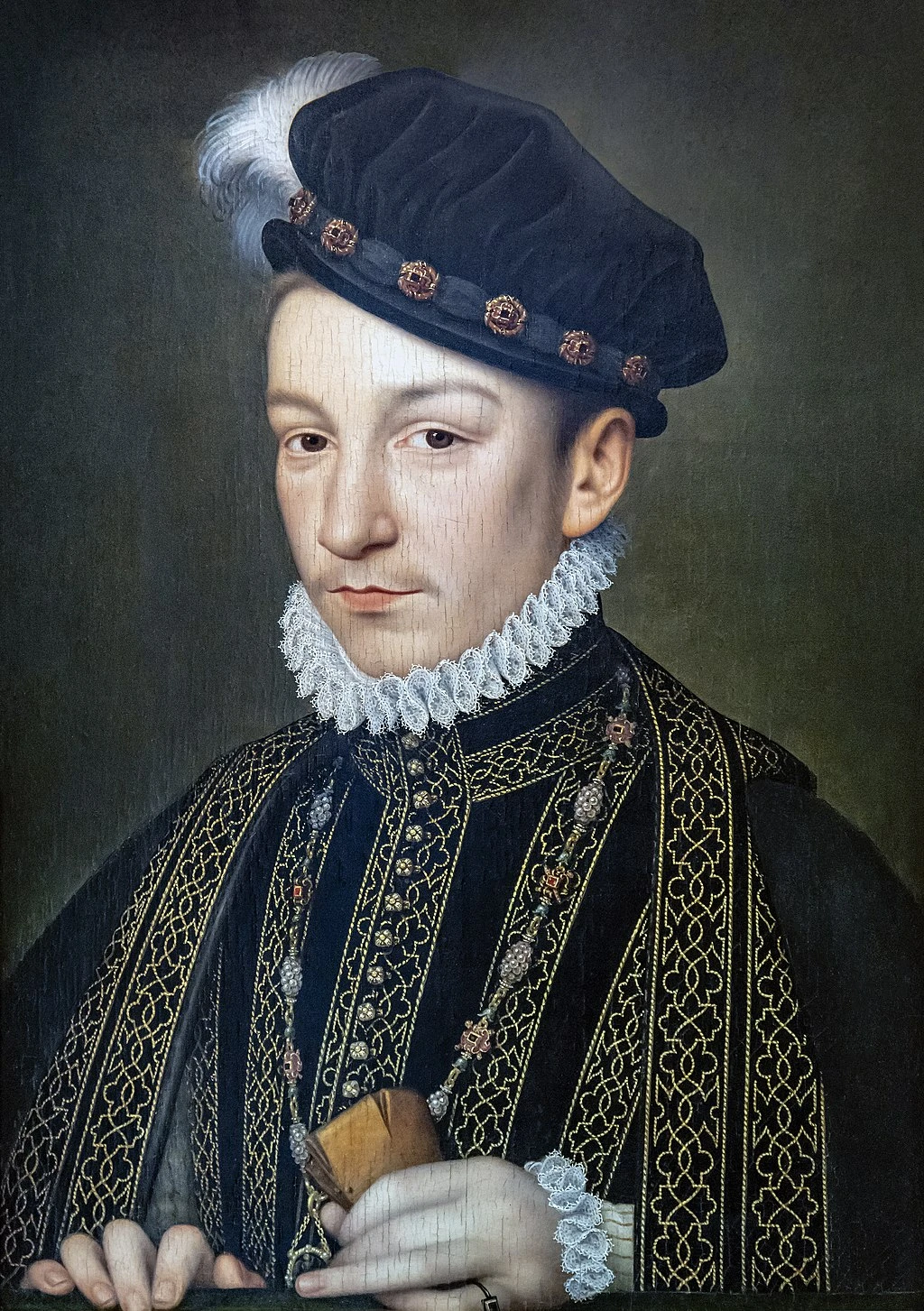 Charles IX roi de France (par François Clouet) source : Wikipedia. 
