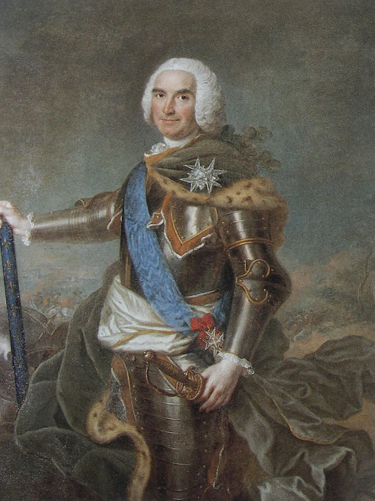 Marshal de Contades, who discovered foie gras in Alsace before introducing it to Versailles, period portrait, image chosen by monsieurdefrance.com.