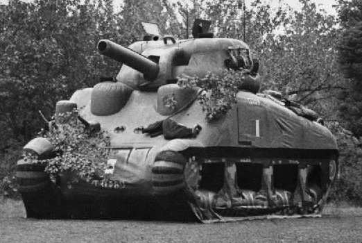Un char Sherman... Gonglable.. Source de Monsieurdefrance.com : Wikipedia / Wikicommons.