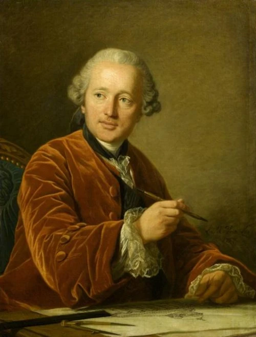 Jacques Germain SOUFFLOT (1713-1780) par Van LOO. Photo choisie par monsieurdefrance.com : wikicommons.