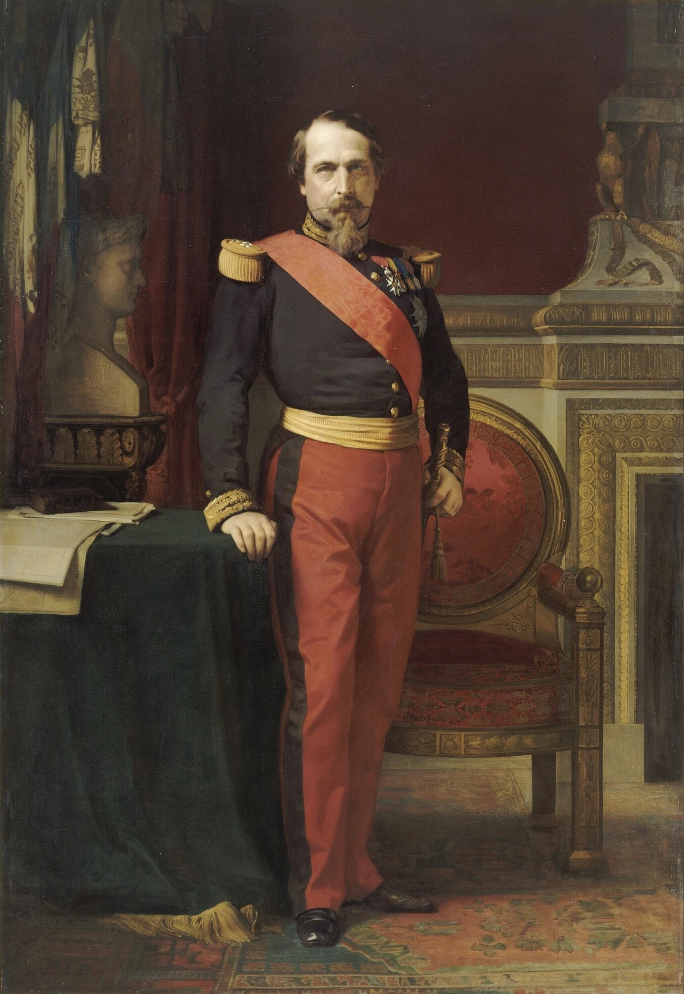 L'empereur Napoléon III par Hippolyte FLANDRIN. 