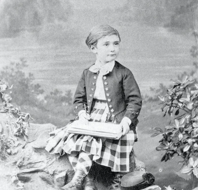 Pierre de Coubertin enfant. 