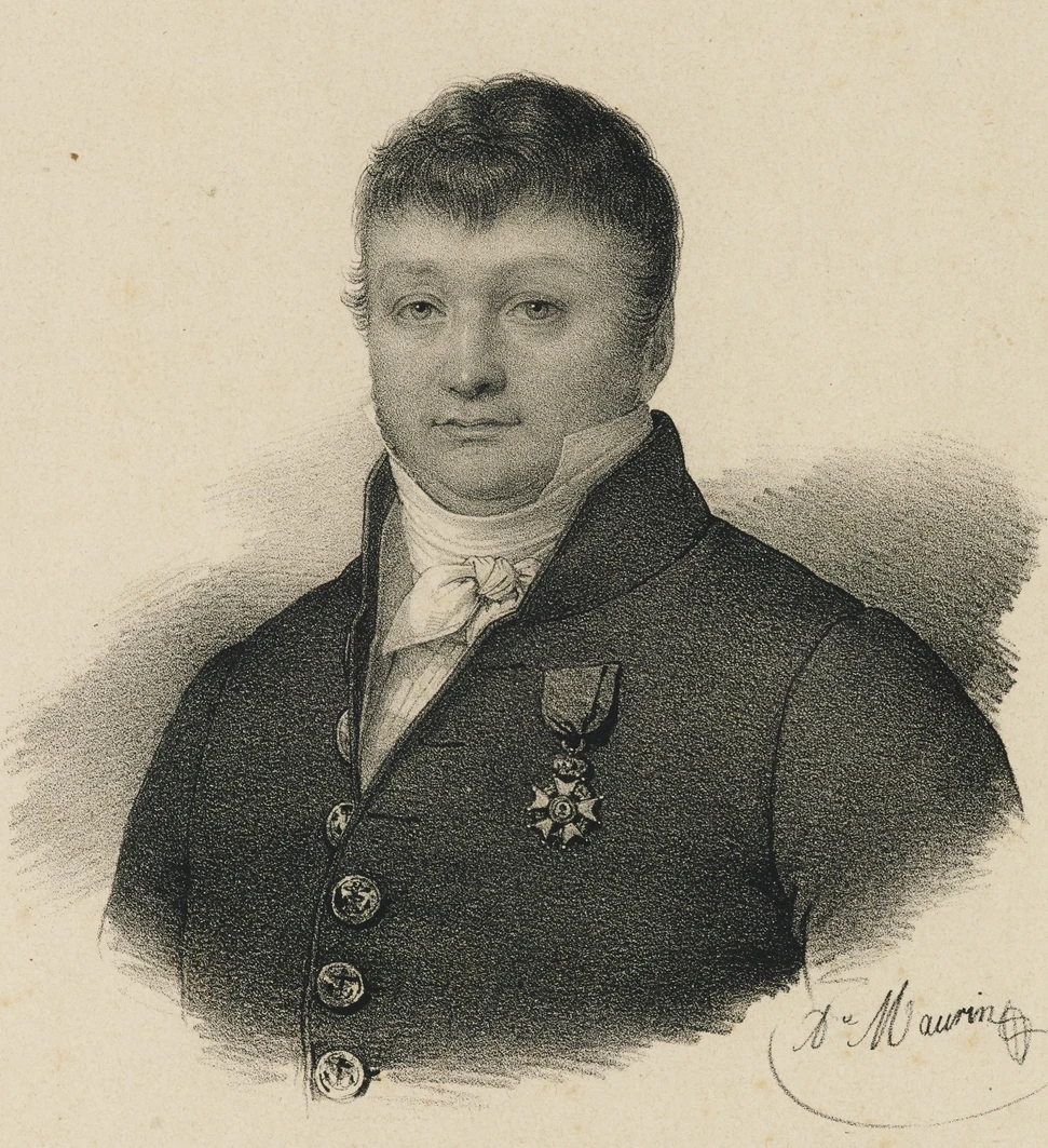 Portrait de Surcouf (gravure de Lemercier en 1835).