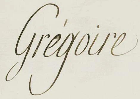 Signature de Abbé Grégoire, document d’archives emblématique conservé dans la base Léonore des Archives nationales. Photo choisie par monsieurdefrance.com