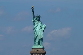 The Statue of Liberty: a French woman.