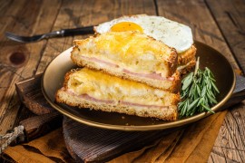 Who invented the croque-monsieur?